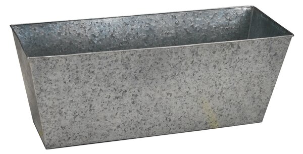 Portavaso in acciaio zincato colore grigio H 27 cm, L 70 x P 24 cm