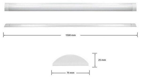 Barra Led 45W da 150cm Bianco freddo 6500K FSL