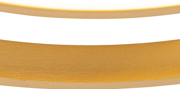 Ventilatore da soffitto oro incl. LED con telecomando - Kees