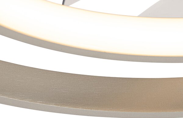 Ventilatore da soffitto in acciaio 46,5 cm con LED e telecomando - Kees