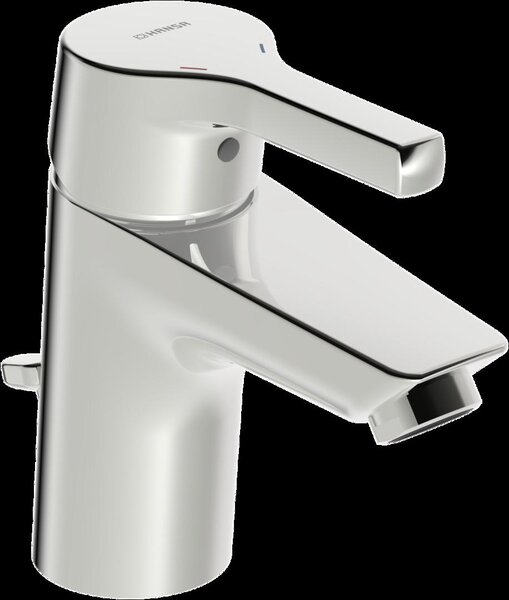 HANSA HANSAPALENO Mitigeur de lavabo, saillie 103 mm, avec tirette, chromé, 56352203, 56352203