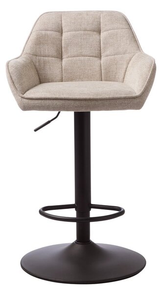 Sgabello da bar beige con altezza regolabile Nolan - Unique Furniture