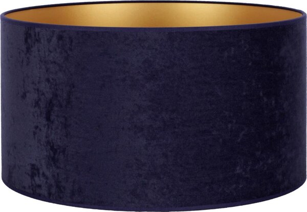 Duolla - Paralume universale VELVET E27 diametro 35 cm blu/oro