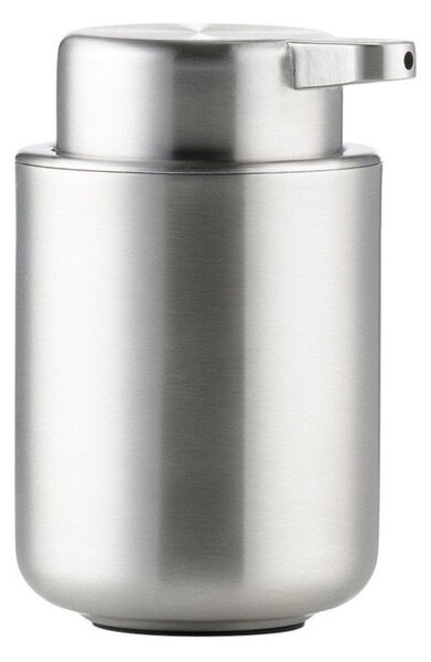 Dispenser per sapone color argento opaco in acciaio inox 250 ml Ume Steel – Zone