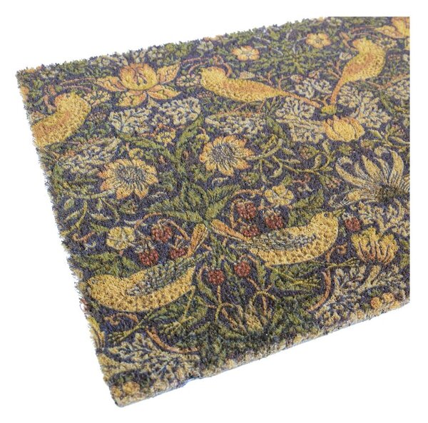 Zerbino in fibra di cocco 40x60 cm William Morris Strawberry Thief - Artsy Doormats