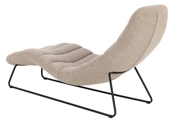 Lettino in bouclé beige Chaplin - Actona