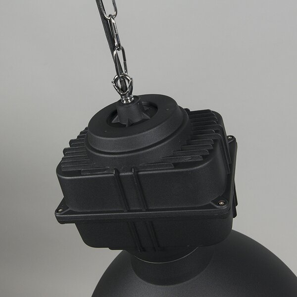 Set di 2 lampade a sospensione industriali piccole nero opaco - Sicko