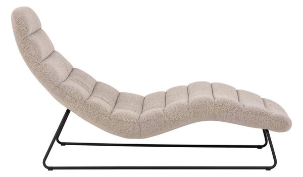 Lettino in bouclé beige Chaplin - Actona