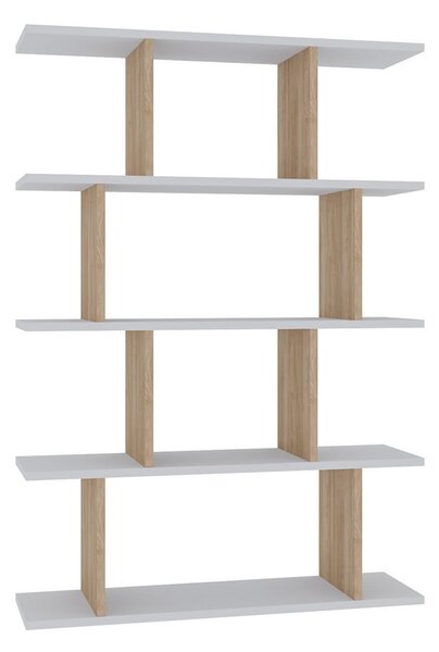 Libreria in rovere bianco/naturale 90x127 cm Harmon - Kalune Design