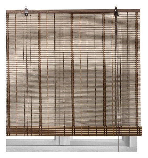 Tenda a rullo in bambù marrone scuro 90x180 cm Natural Life - Casa Selección