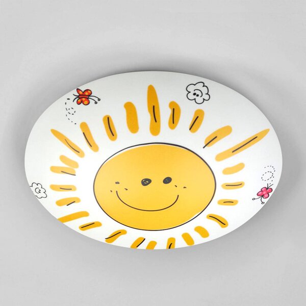 Niermann Standby Plafoniera SUNNY, Giallo / Arancione, Cameretta, Plastica, Plafoniera