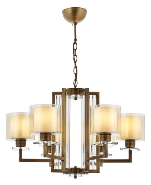 Lampadario a catena VARANA 6xE27/40W/230V bronzo