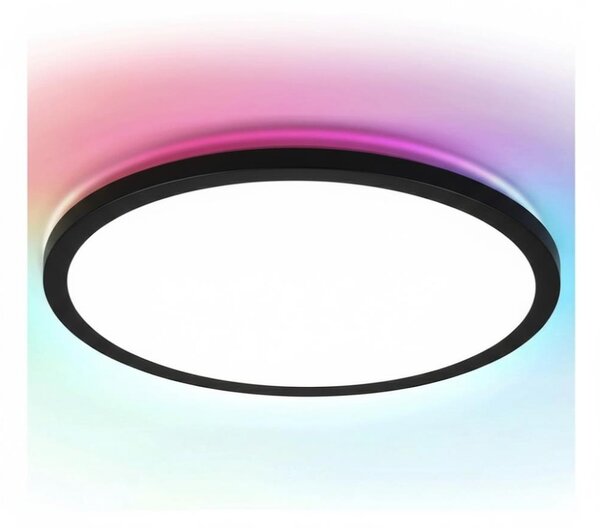 Aigostar - Plafoniera dimmerabile LED RGBW MESH LED/24W/230V 3000-6500K nero + telecomando
