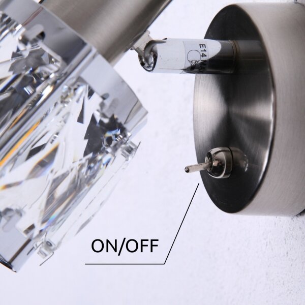 Globo 54356-1 - Luce Spot da parete KRIS 1xE14/40W/230V