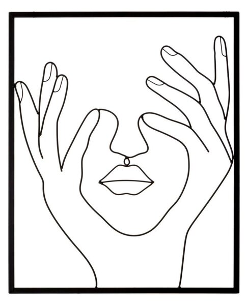 Pannello da Muro Simply Face 50,5x1,3x61 cm in Ferro