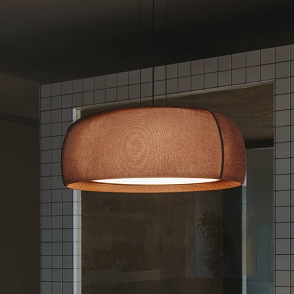 LEDS-C4 Lampada a sospensione Gong, dimmerabile, Marrone / Ruggine, Soggiorno / Sala da pranzo, Metallo, Lampada a sospensione