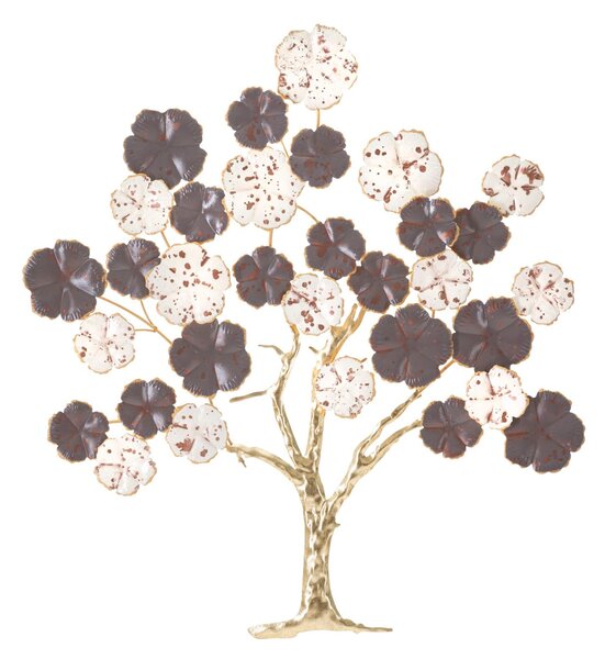 Pannello da Muro Albero Purpy 73,7x5x80 cm in Ferro