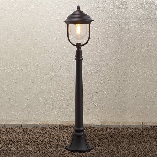 Konstsmide Lampioncino da giardino PARMA, Nero, Alluminio, Campagna / Rustiche, Lampada da esterni