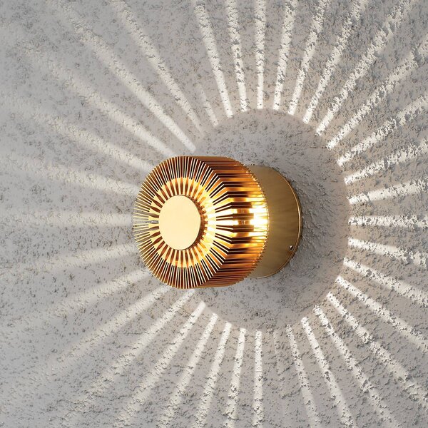 Konstsmide Applique da esterni a LED MONZA, Bronzo / Ottone antico, Alluminio, Moderno, Applique LED da esterni