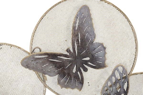 Pannello Butterfly Dark 66x5x38 cm in Ferro Multicolor