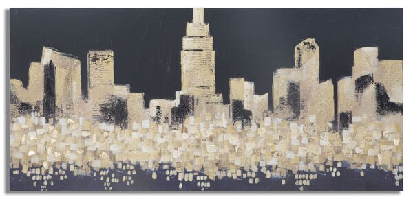 Dipinto su Tela Oroen City 150x3,8x70 cm in Legno di Pino e Canvas Multicolor