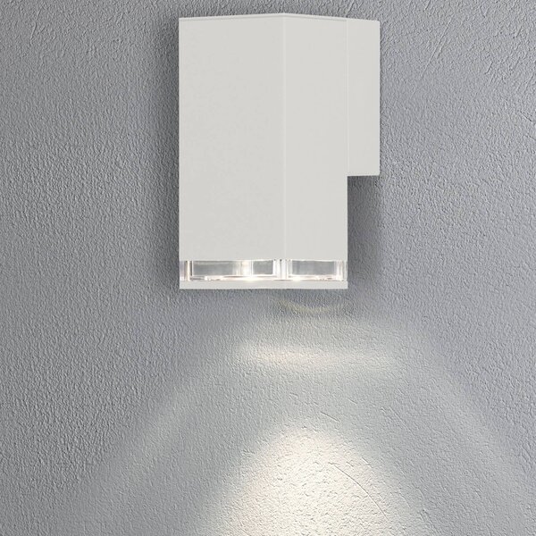 Konstsmide Applique da esterni Pollux Downlight 16,5cm bianco