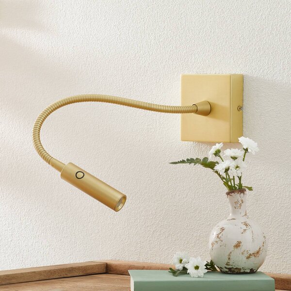 LEDS-C4 Applique da parete a LED Tip, Ottone / Oro, Camera da letto, Alluminio, Moderno, Applique a LED