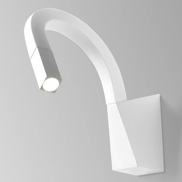 Linea Light Applique a LED flessibile Snake, bianca