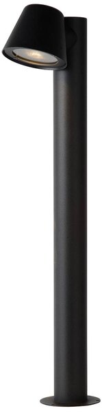 Lucide Lampioncino da giardino Dingo, dimmerabile, Nero, Alluminio, Moderno, Lampada LED da esterni