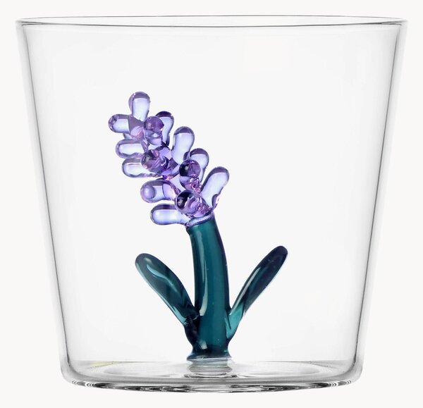 Bicchiere fatto a mano in vetro borosilicato Botanica