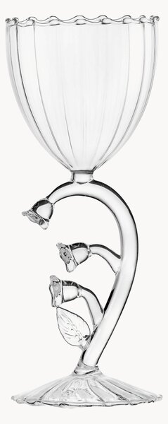 Bicchiere da vino fatto a mano in vetro borosilicato Botanica