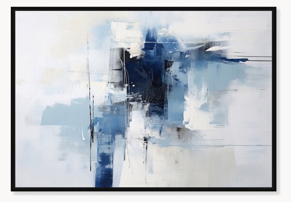 Quadro su tela incorniciato Infinite Blue