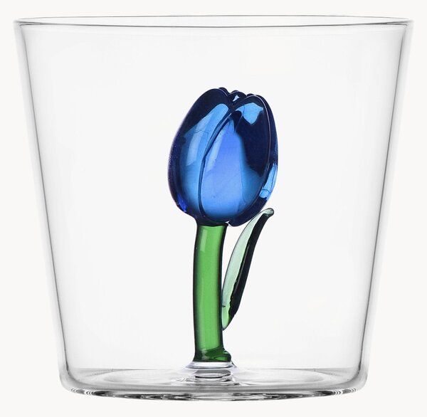 Bicchiere fatto a mano in vetro borosilicato Botanica