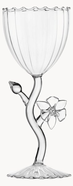 Bicchiere da vino fatto a mano in vetro borosilicato Botanica