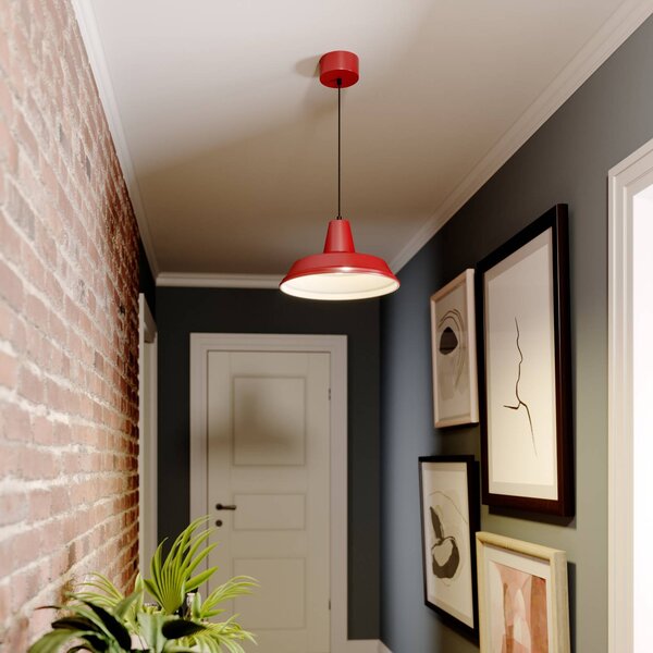 Lampada a sospensione Class Luminex, dimmerabile, Rosso, Soggiorno / Sala da pranzo, Metallo, Lampada a sospensione