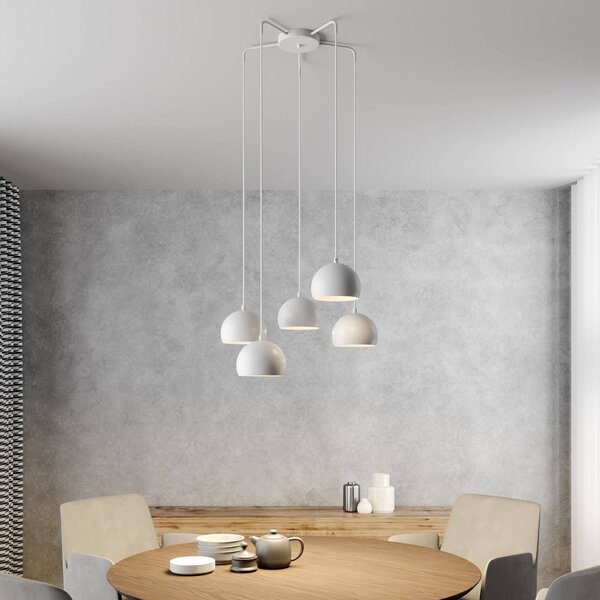 Lampada a sospensione Sool Luminex, dimmerabile, Bianco / Opale, Soggiorno / Sala da pranzo, Metallo, Lampada a sospensione