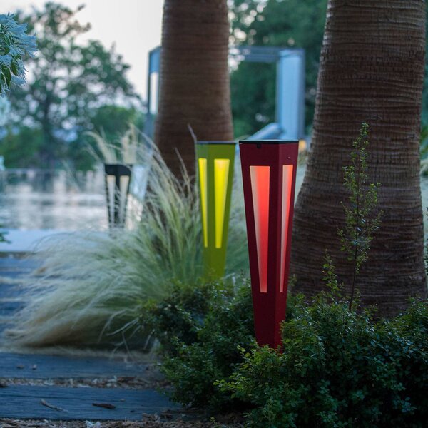 Les Jardins Fiaccola LED solare Tinka a sensore, 62 cm grigio