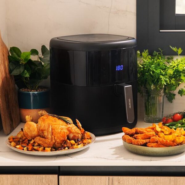 Cecotec Friggitrice ad Aria 6 Litri Potenza 1700W 12 Programmi Touch colore Nero Cecofry Bombastik 6000 - 04992