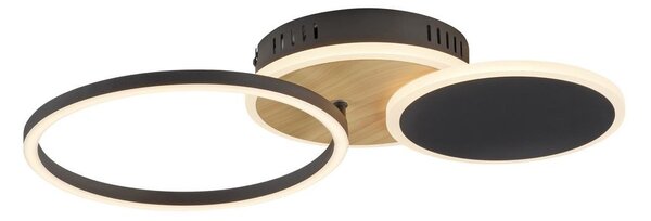 Leuchten Direkt 14116-78 -Plafoniera LED SEVENT LED/25,5W/230V nero/marrone