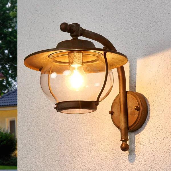 Moretti Luce Applique da esterno Adessora, ottone antico Adessora, Bronzo / Ottone antico, Ottone, Antico