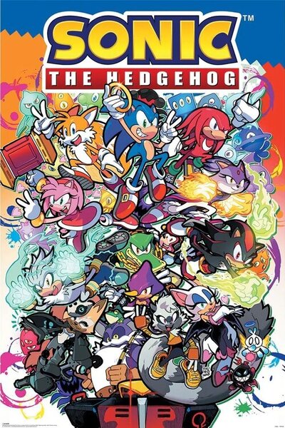 Posters, Stampe Sonic The Hedgehog - Sonic Comic Characters, (61 x 91.5 cm)