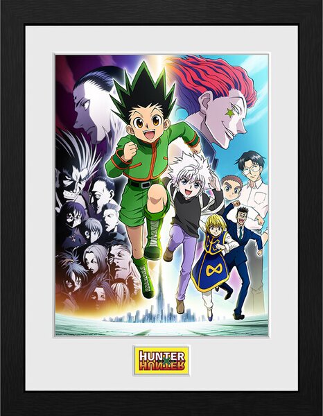 Quadro Hunter x Hunter - Key Art Running, Poster Incorniciato