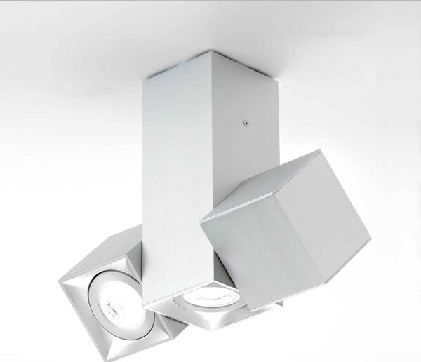 Milan Iluminación Milan Dau Spot plafoniera 3 luci alluminio