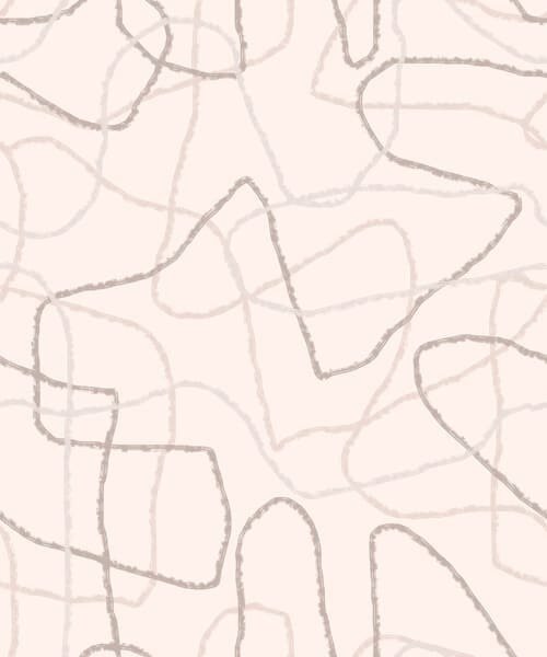 Carta da parati Linee di contorno astratte su uno sfondo chiaro, Parati astratta classici, a01229 : Uwalls.it