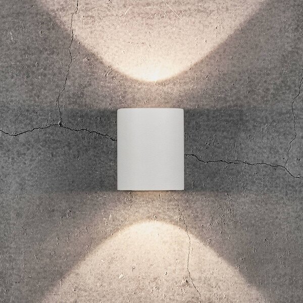 Nordlux Applique LED da esterni Canto 2, 10 cm, bianco