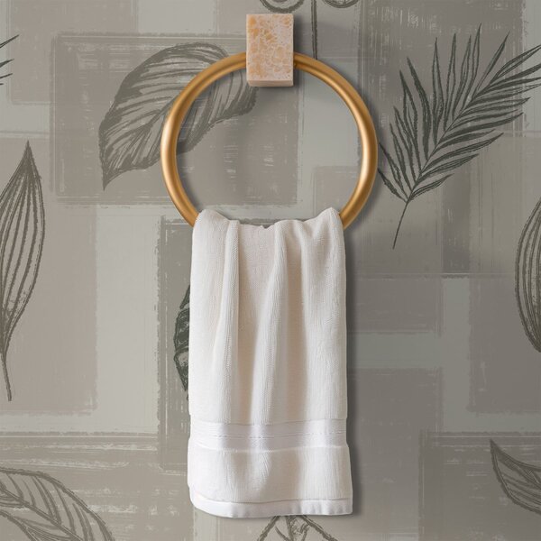 Carta da parati Contorni di foglie tropicali con blocchi geometrici, Parati fiori e piante classici, a01239 : Uwalls.it