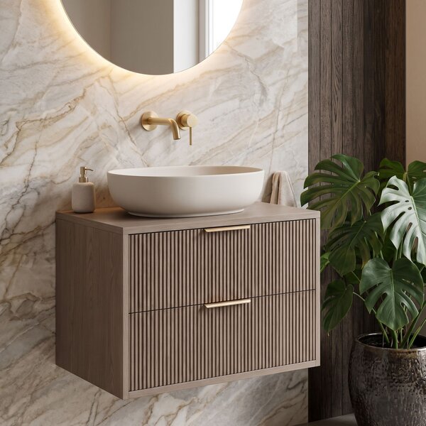Mobile bagno sotto lavabo Rea Mono 60cm Grey Oak