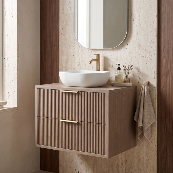 Mobile bagno sotto lavabo Rea Mono 60cm Grey Oak