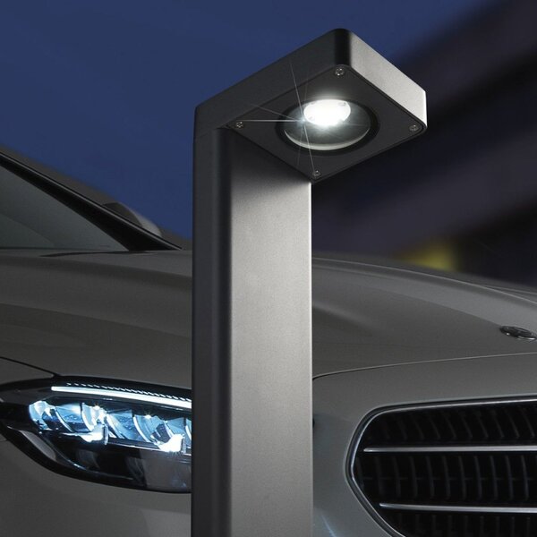 Lampioncino moderno promoingross huk 70 led ip65 alluminio vetro monoemissione - Promoingross