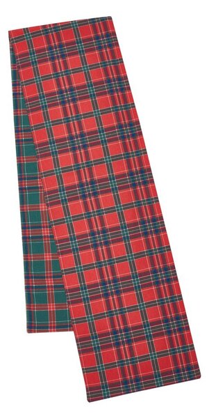 Runner in cotone a tema natalizio 220x32 cm Christmas Tartan Check – Catherine Lansfield